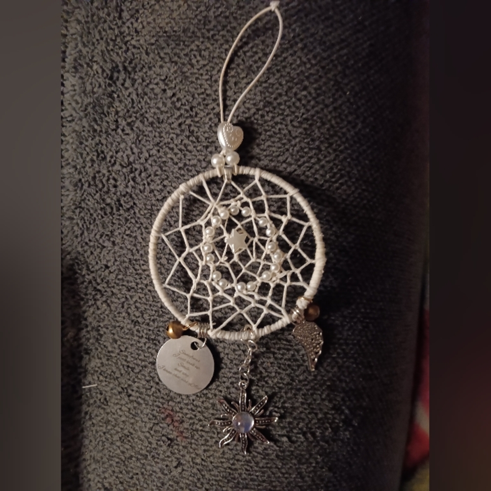 Handmade White Heavenly Dreamcatcher